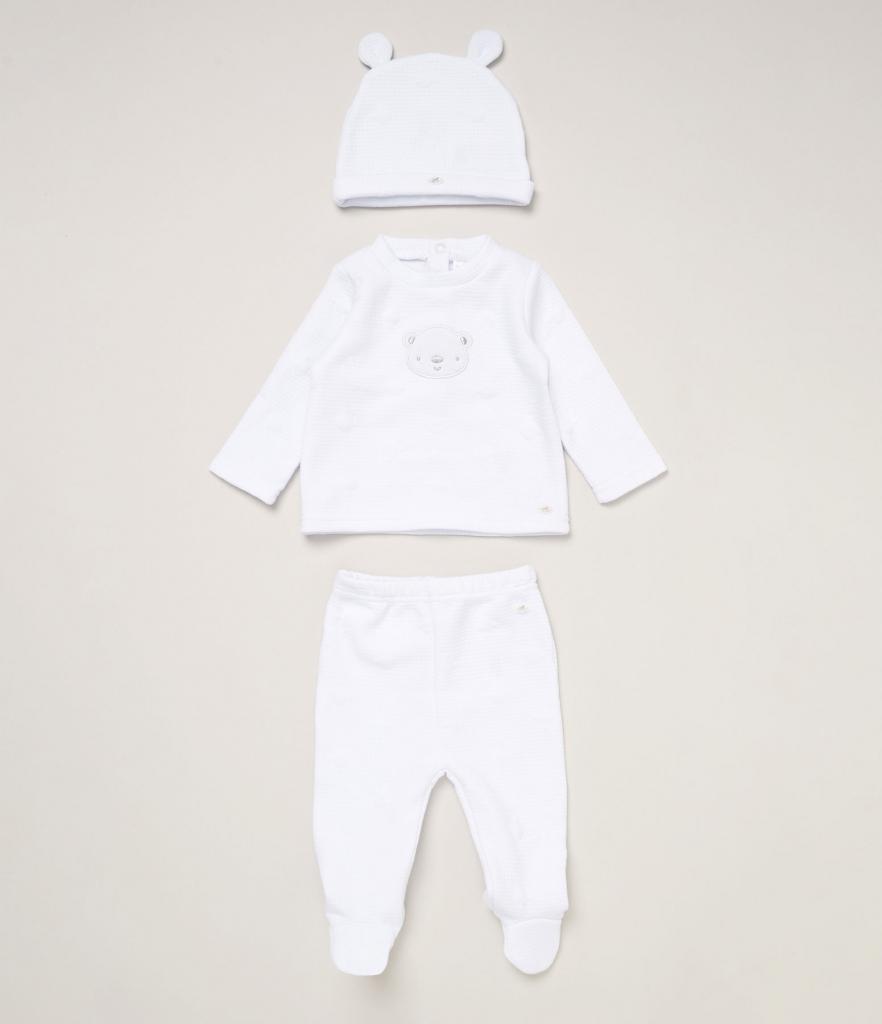 Rock a bye boutique E07820 * RBE07820 Teddy textured Set (Nb-6 months)
