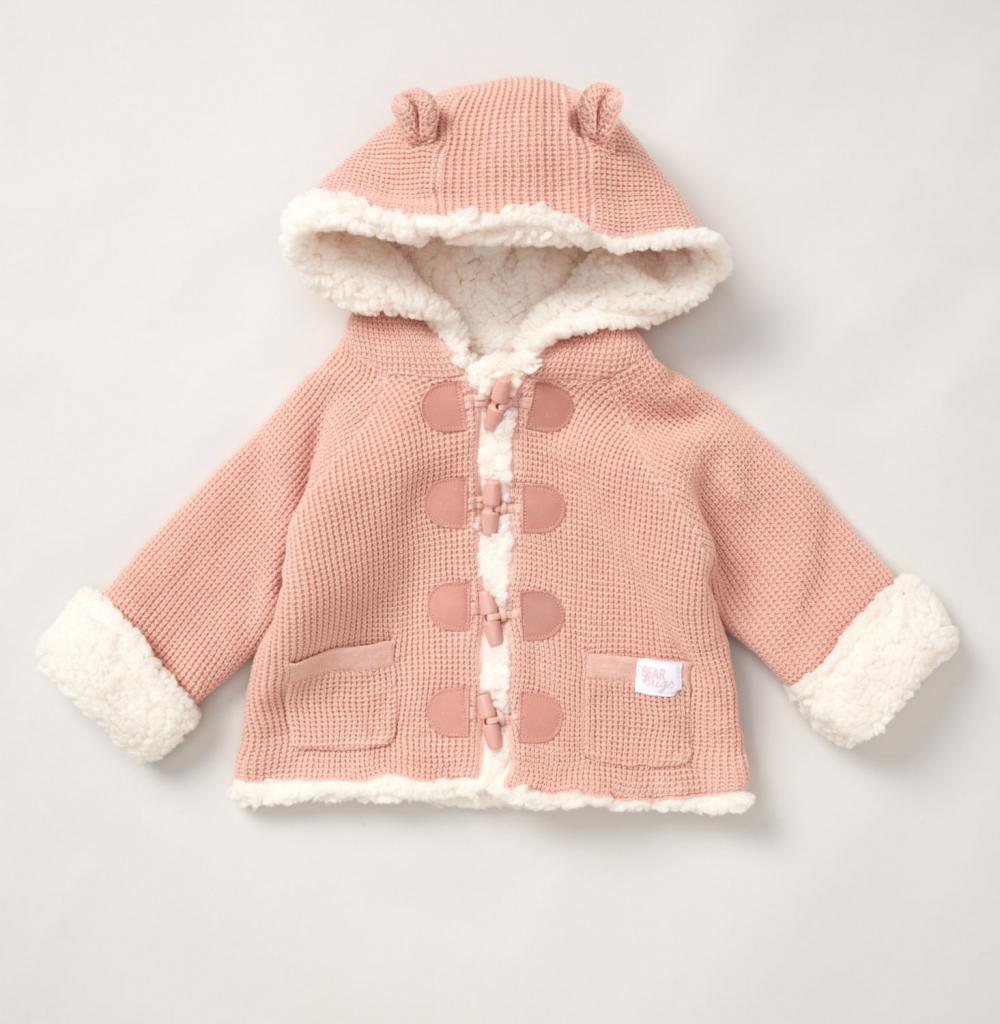 Rock a bye boutique E07894  RBE07894 Borg and knit cardigan(0-12 months)