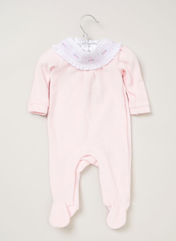 Rock a bye boutique  * RBE08296 Frilled Collar Velour  All in one(0-9 months)