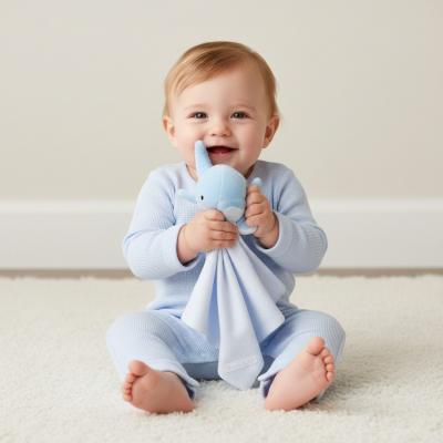 RBF09017  Whale Waffle Romper & Comforter  (0-12 months)