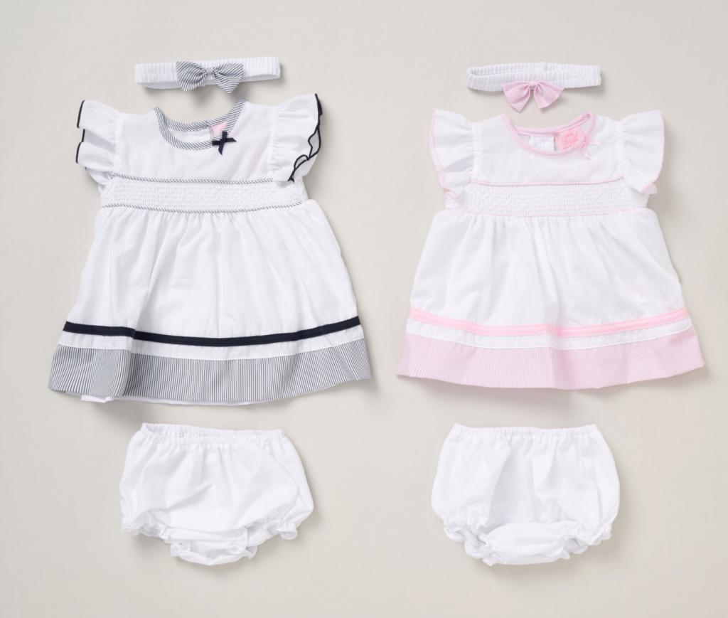 Rock a bye boutique F09182 INF 5056756574833 RBF09182B Smocked Dress Set (9-24 months)