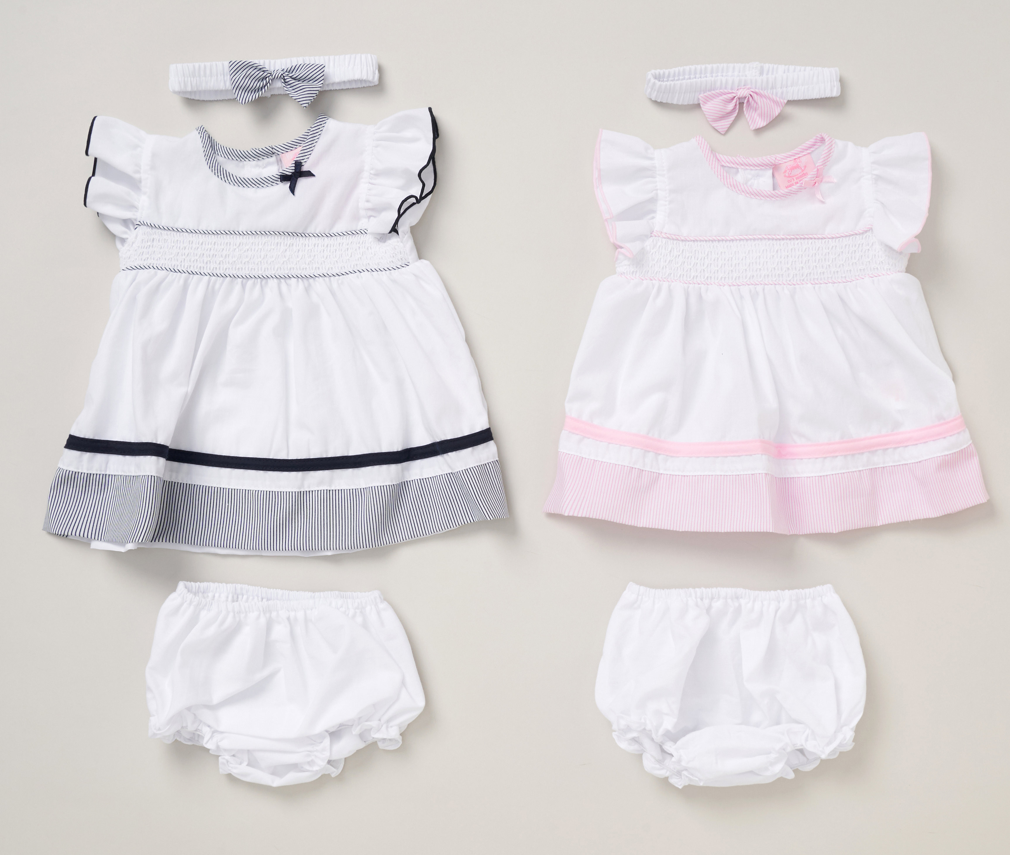 Rock a bye boutique F09182 INF 5056756574833 RBF09182B Smocked Dress Set (9-24 months)
