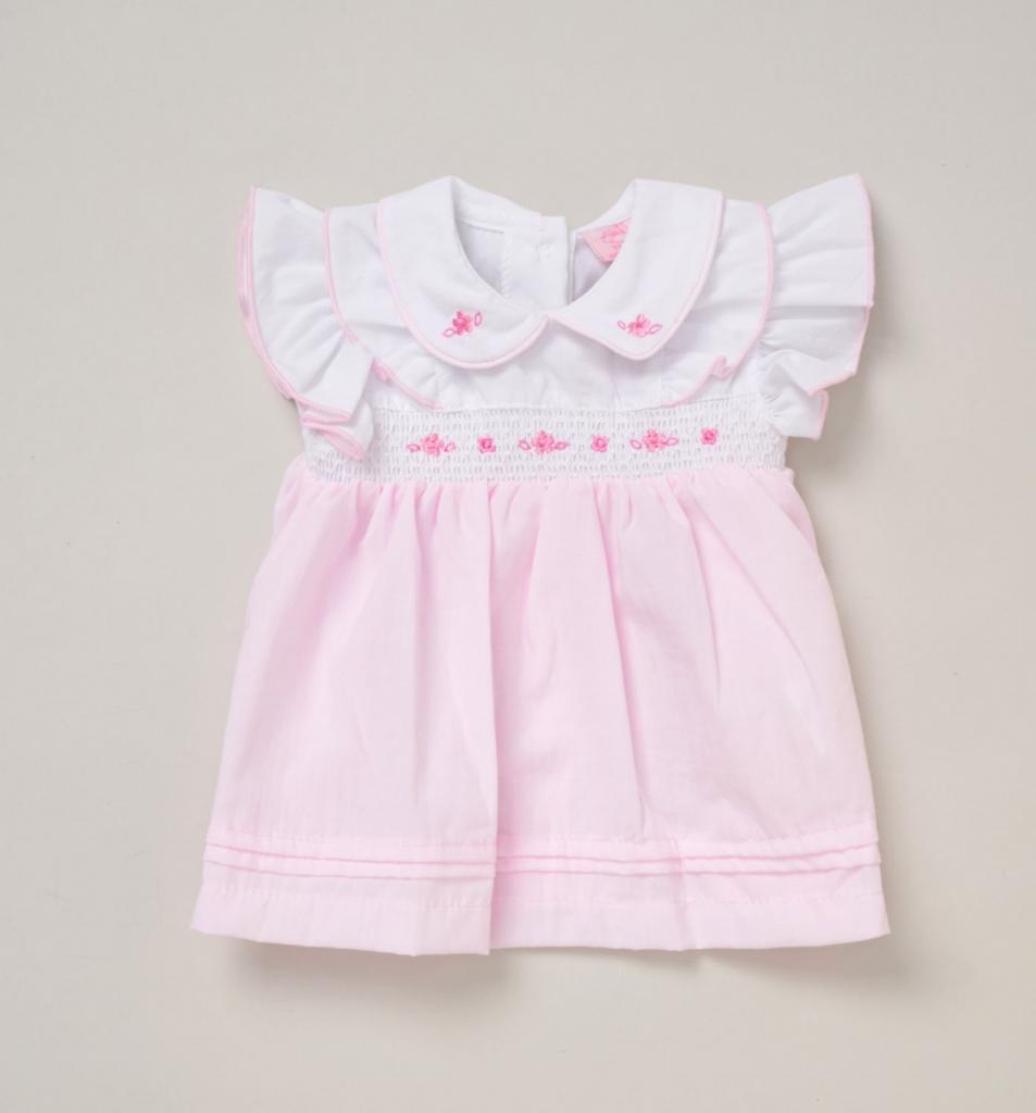 Rock a bye boutique F09186 NB 5056756552954 RBF09186A Smocked Dress Pants and Headband(0-9 months)