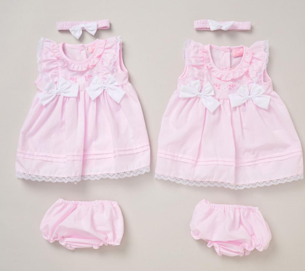 Rock a bye boutique F09237 INF 5056756574741 RBF09237B Lace and Bows Dress Set (9-24 months)