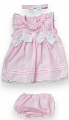 Rock a bye boutique F09237 INF 5056756574741 RBF09237B Lace and Bows Dress Set (9-24 months)