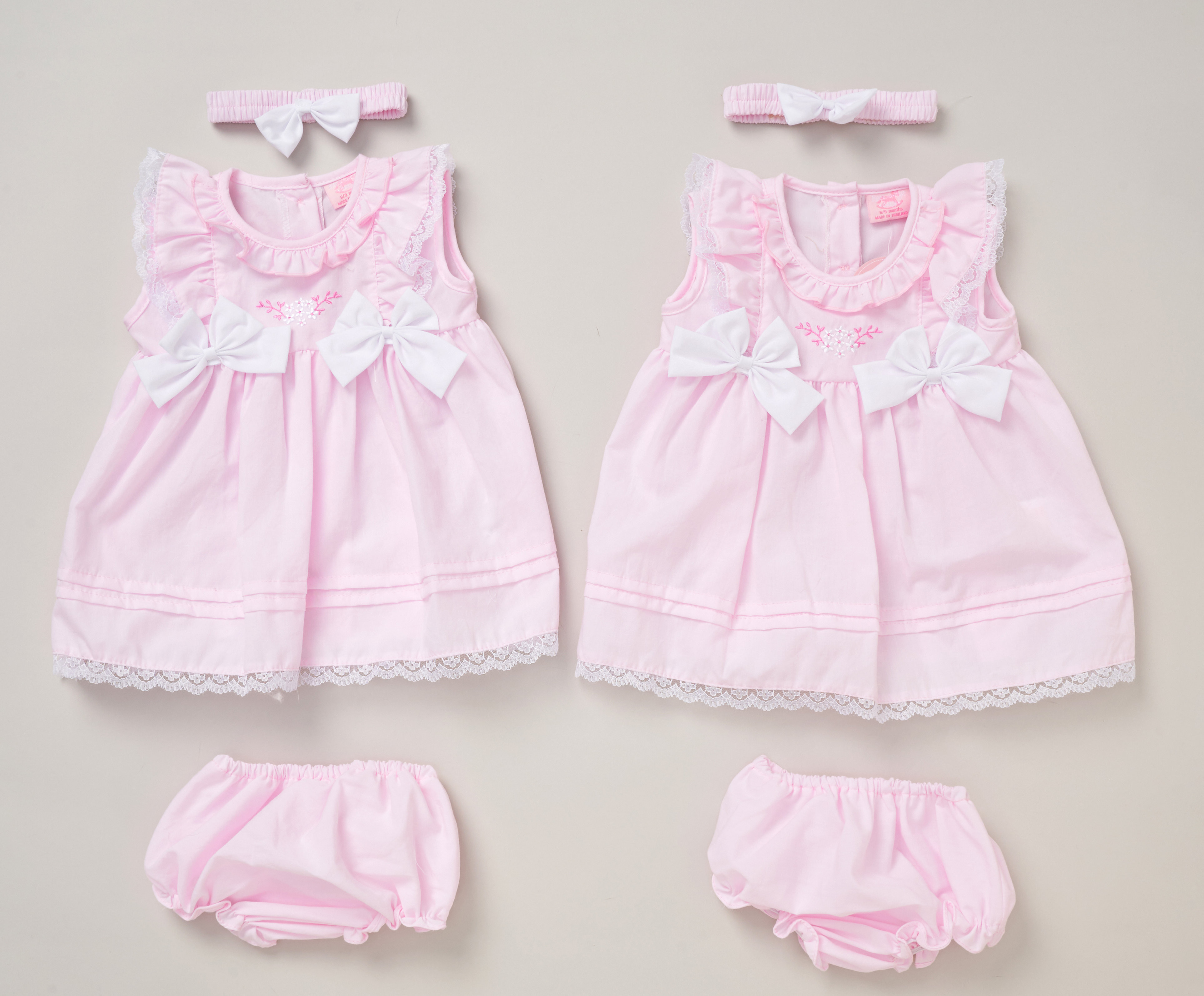 Rock a bye boutique F09237 INF 5056756574741 RBF09237B Lace and Bows Dress Set (9-24 months)
