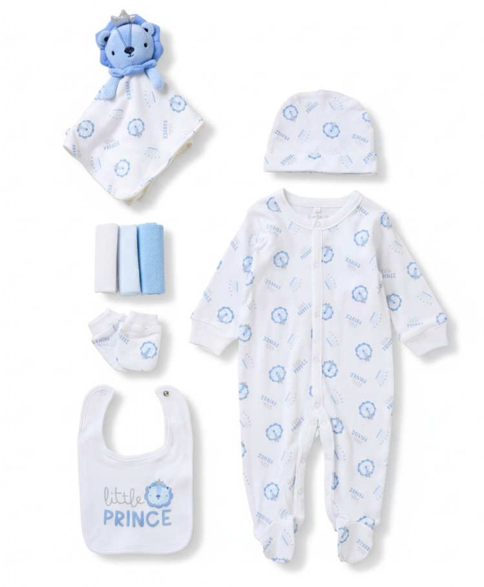 Rock a bye boutique F10113 * RBF10113-S 8 Piece "Lion" Layette (NB-6 months)