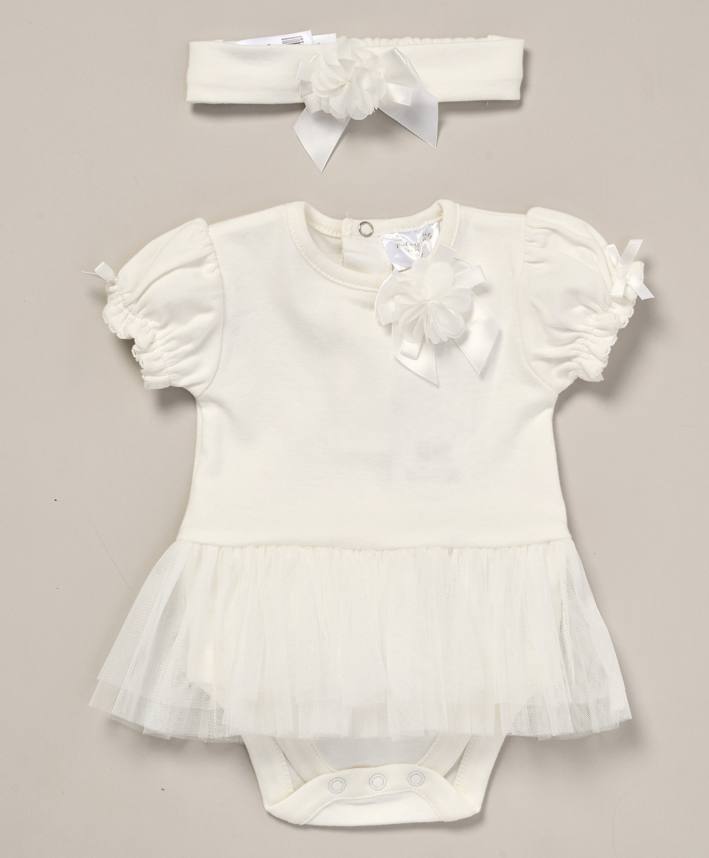 Rock a bye boutique F10176 NB 5056756564292 RBF10176W Tutu bodysuit Set (0-9 months)
