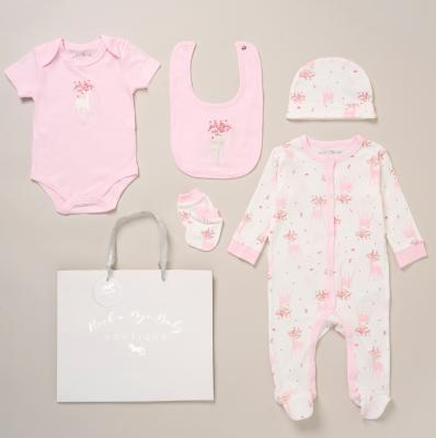 Rock a bye boutique F10388NB * RBF10388P "Deer" 5 Piece Layette Set (Nb-6 months)