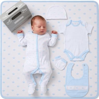 RBF10713S  Sky Crown  5 Piece Layette Set  (Nb-6 months)
