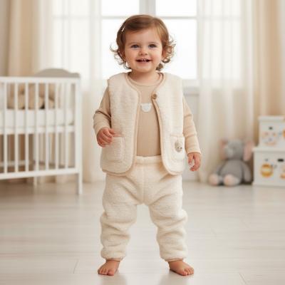 RBG10801A Sherpa Teddy Gilet Set (12-24 months)