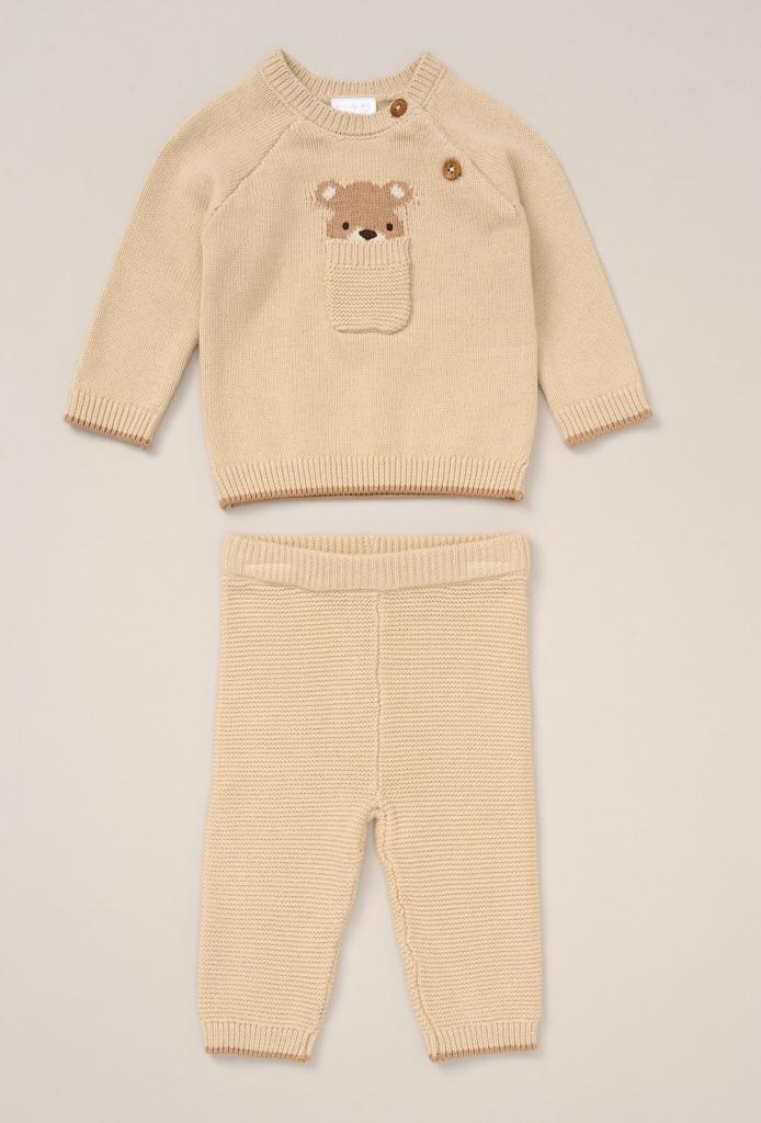 Rock a bye boutique G10827 * RBG10827 Teddy True Knit Cotton Set (0-12 months)