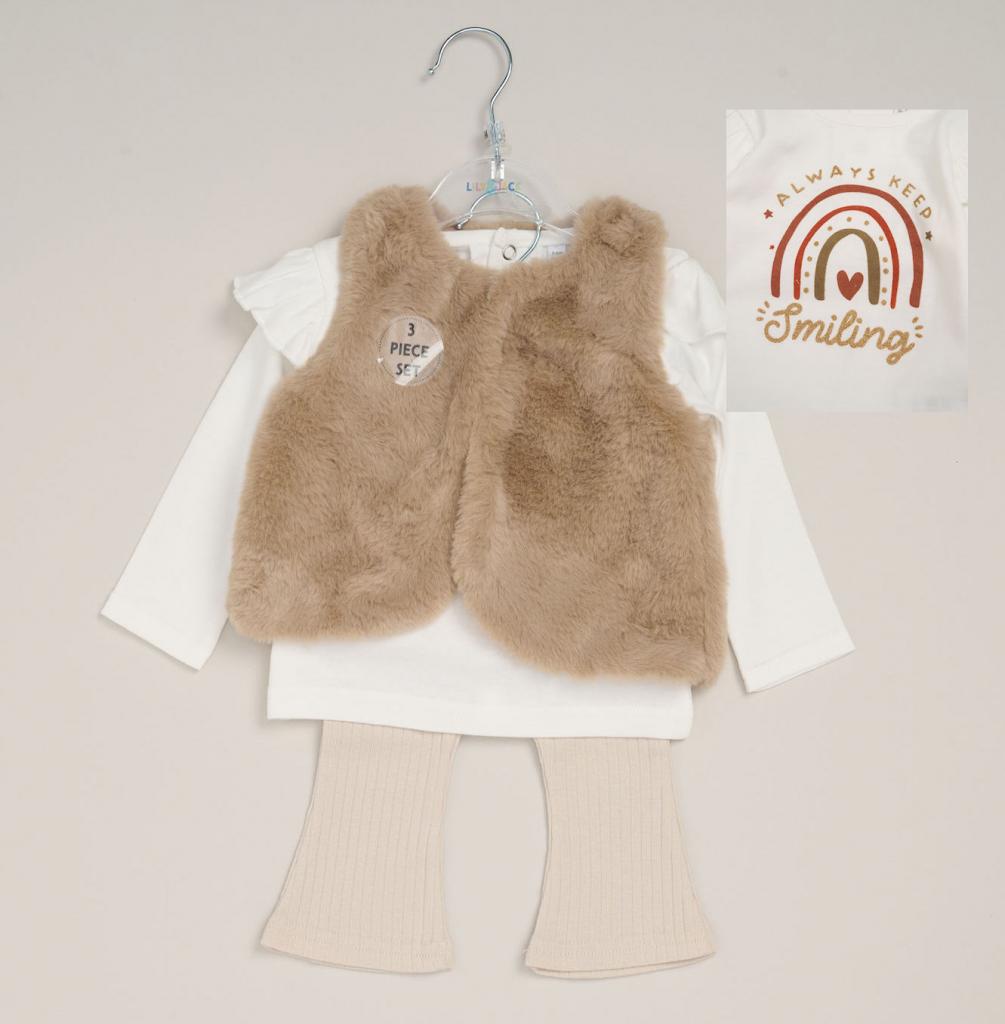 Lily & Jack G10866 * RBG10866A Smiling Gilet Set( 12 -24 months)