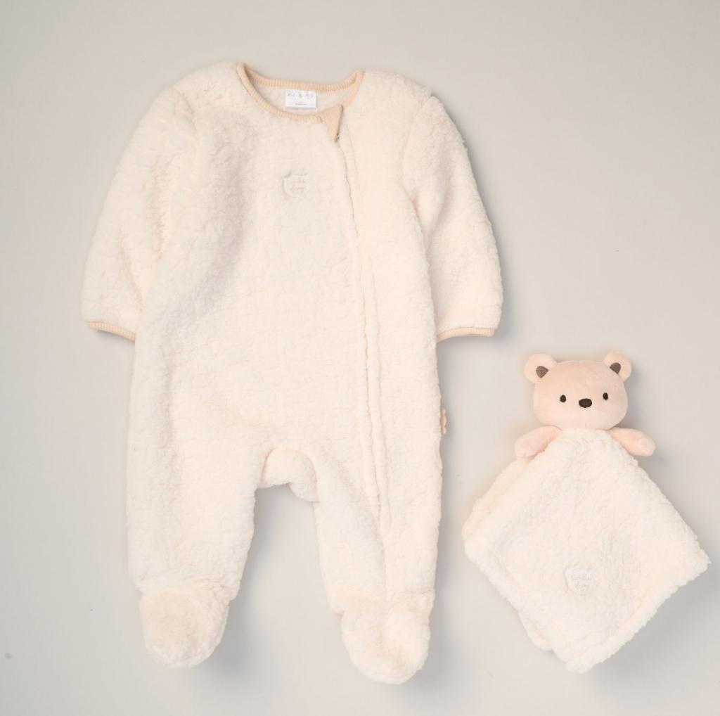 Rock a bye boutique G10894NB * RBG10894 Sherpa Teddy All In One and Comforter Set (0-9 months)