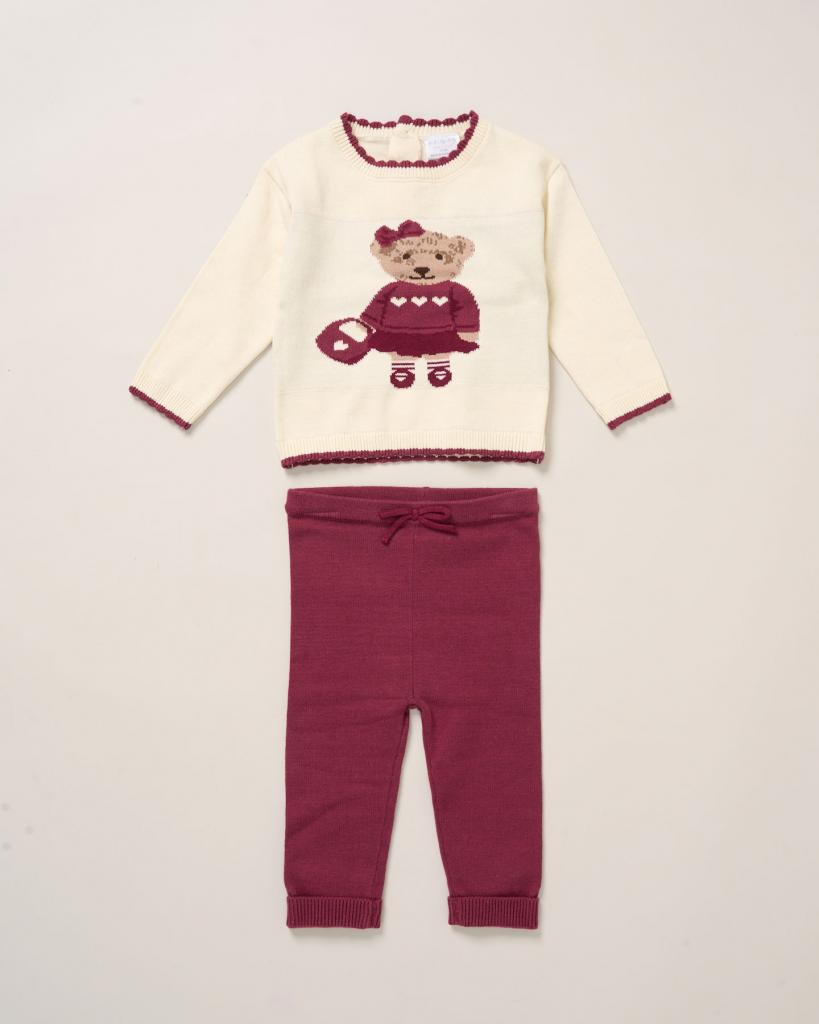 Rock a bye boutique G11391 * RBG11391 Teddy  True Knit Cotton Set (0-12 months)