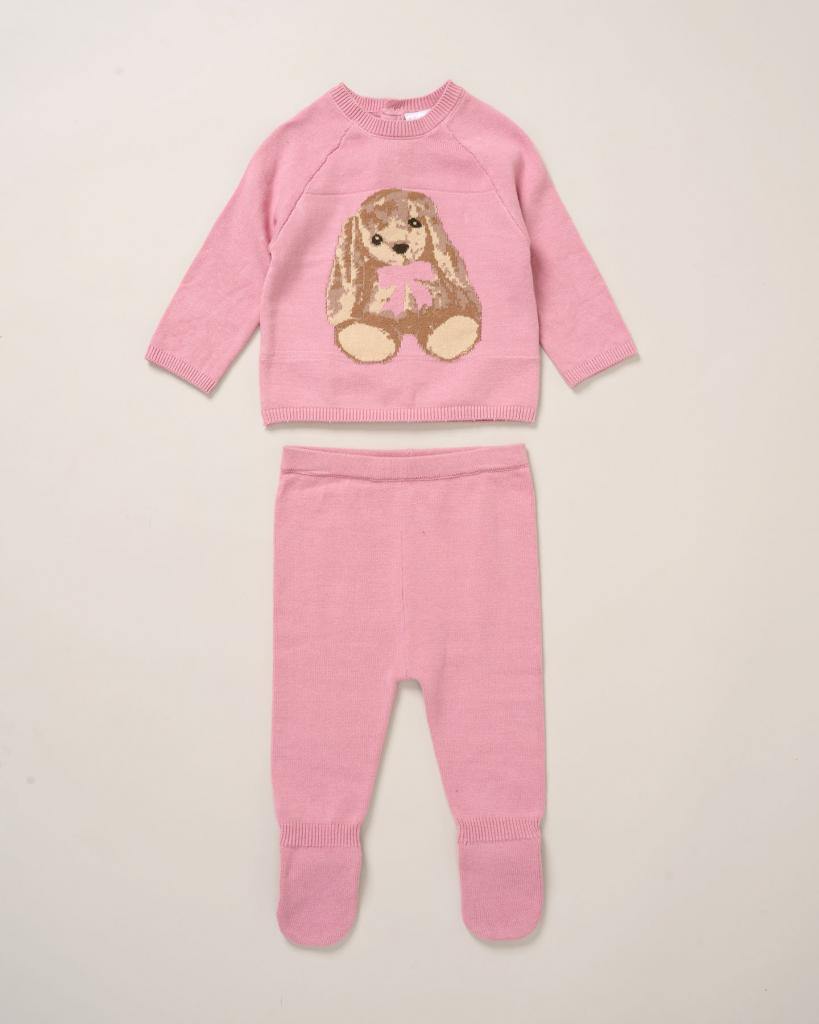 Rock a bye boutique G11392 * RBG11392 Bunny True Knit Cotton Set (0-12 months)