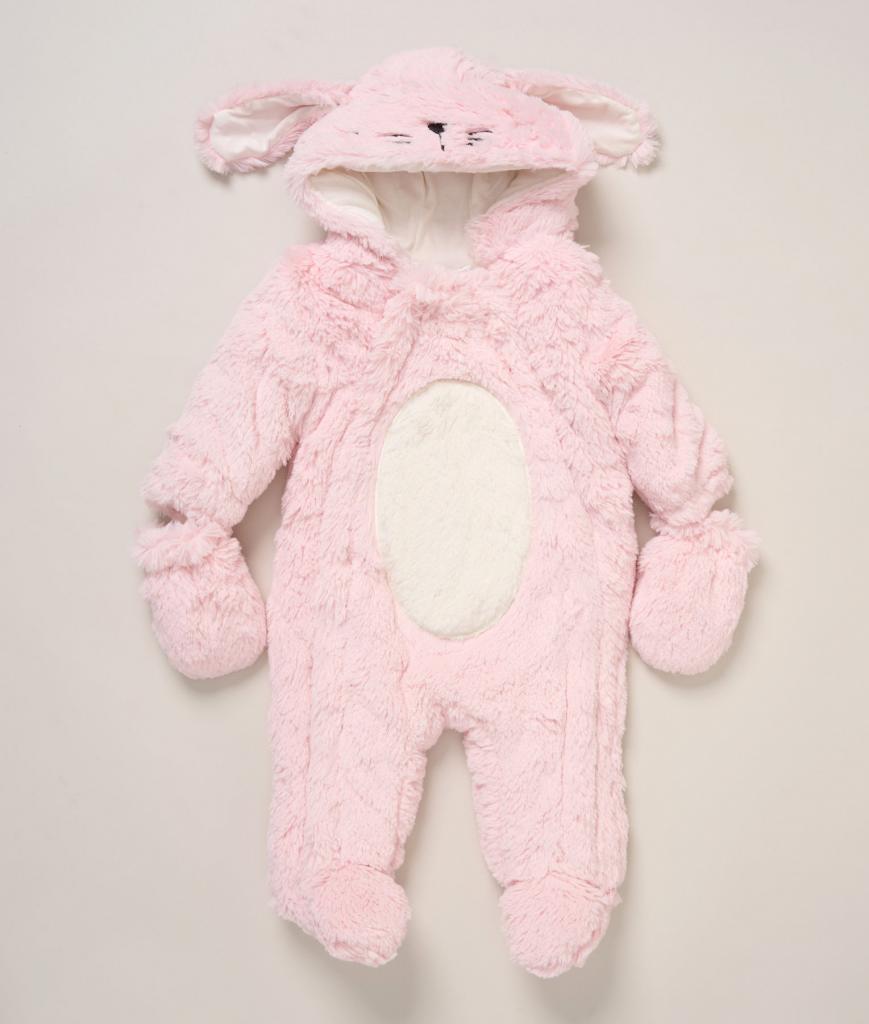 Rock a bye boutique G11490NB * RBG11490  Bunny  Fleece Pram Suit  (NB-6 months)