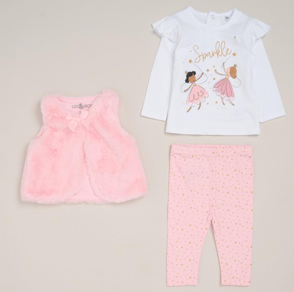 Lily & Jack G11918 * LJG11918B Sparkle Gilet Set( 2-5 years)