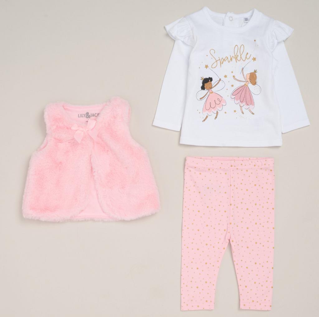 Lily & Jack G11918 * LJG11918 Sparkle Gilet Set( 12 -24 months)