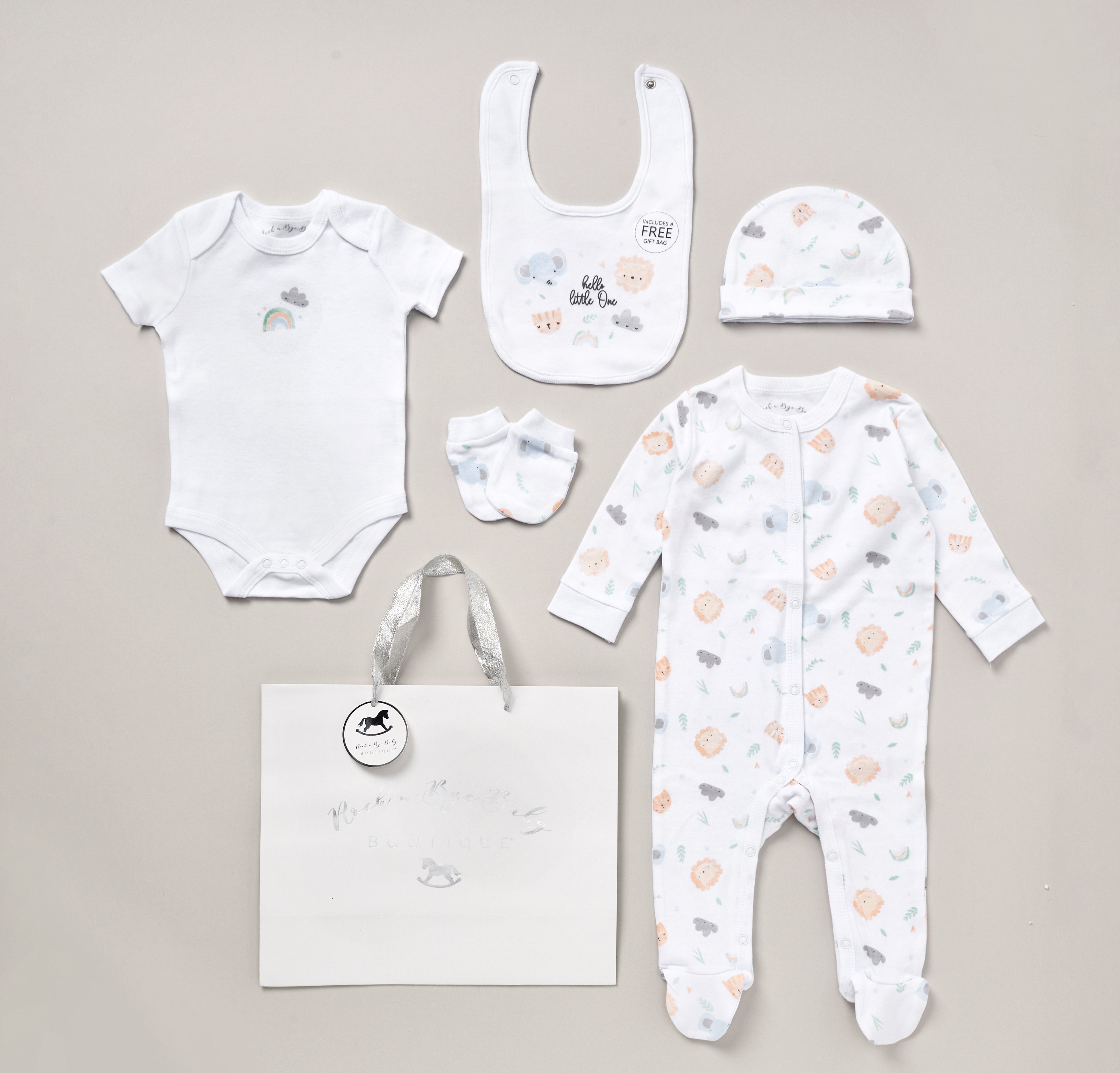 Rock a bye boutique G12412NB * RBG12412 Little One  5 Piece Layette Set (Nb-6 months)