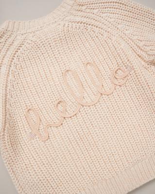 Rock a bye boutique g12761NB * RBG12761 Cream "Hello" Cardigan (0-12 months)