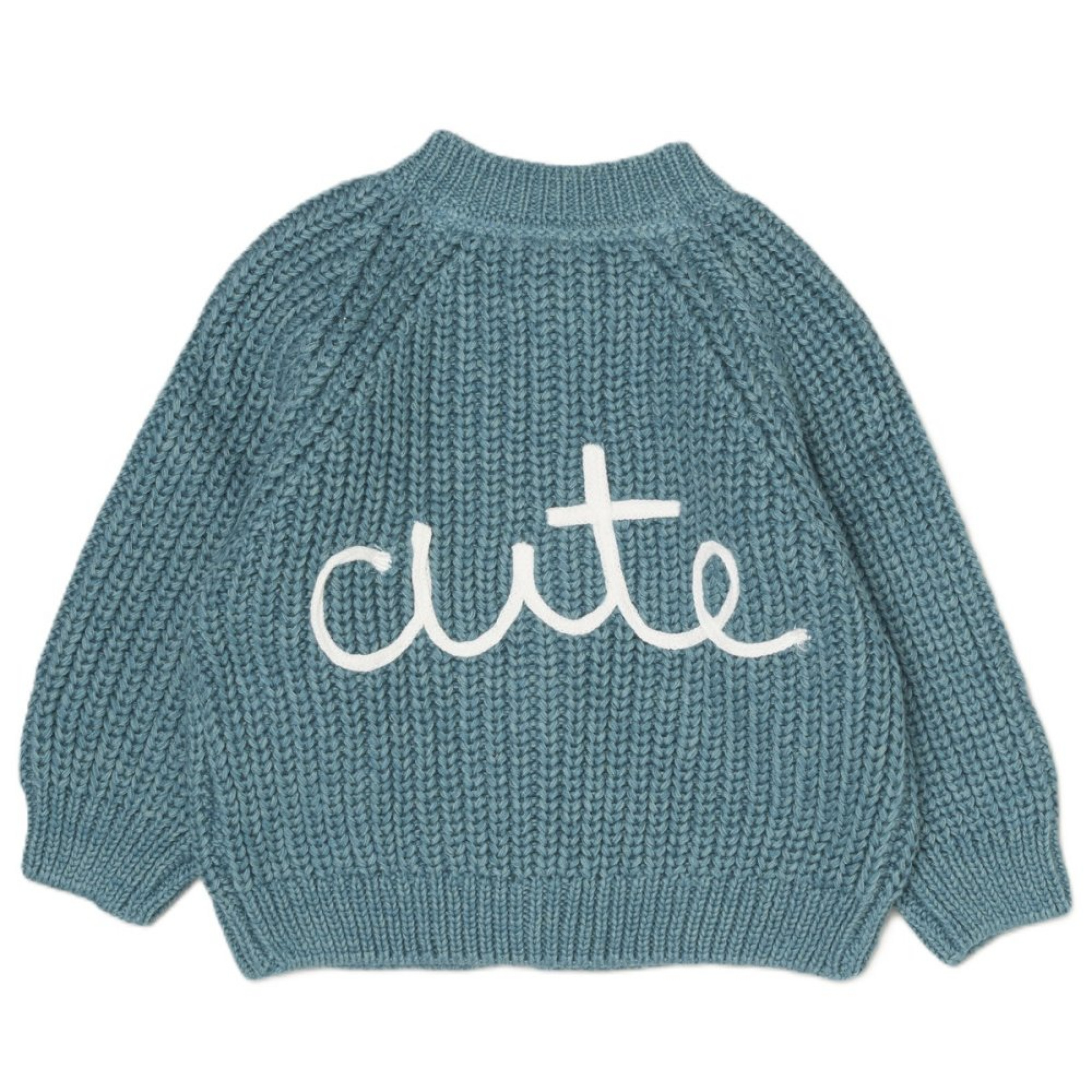 Rock a bye boutique g12765NB * RBG12765 Teal "Cute" Cardigan (0-12 months)