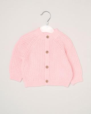 Rock a bye boutique g14245NB * RBG14245 Pink "Cute" Cardigan (0-12 months)