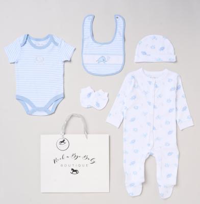 Rock a bye boutique H12670 * RBH12670S Elephant 5 Piece Layette Set SINGLE (Nb)