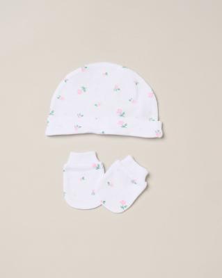 Rock a bye boutique H12676NB * RBH12676 "Roses" 5 Piece Layette Set Net Bag (Nb-6 months)