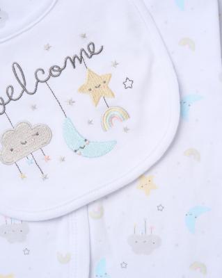 Rock a bye boutique H2683NB * RBH12683 "Welcome" 5 Piece Layette Set (Nb-6 months)