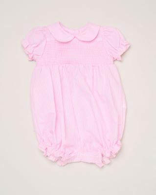 Rock a bye boutique H12797NB * RBH12797 Striped and Smocked Romper (0-9 months)