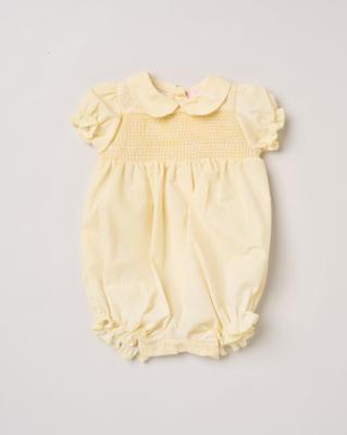 Rock a bye boutique H12797NB * RBH12797 Striped and Smocked Romper (0-9 months)