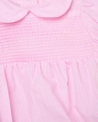 Rock a bye boutique H12797NB * RBH12797 Striped and Smocked Romper (0-9 months)