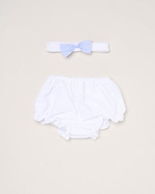 Rock a bye boutique H12800NB * RBH12800-A Double Bows Dress Set (0-9 months)