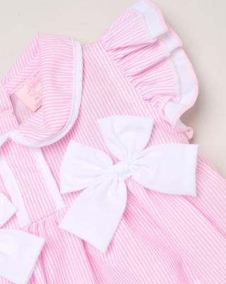 Rock a bye boutique H12800NB * RBH12800-A Double Bows Dress Set (0-9 months)
