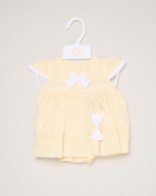 Rock a bye boutique H12801INF * RBH12801-B Bow Dress Set (9-24 months)