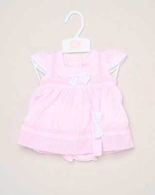 Rock a bye boutique H12801INF * RBH12801-B Bow Dress Set (9-24 months)