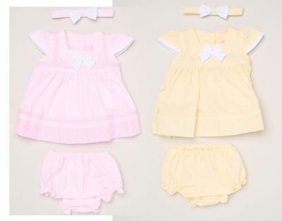 Rock a bye boutique H12801INF * RBH12801-B Bow Dress Set (9-24 months)