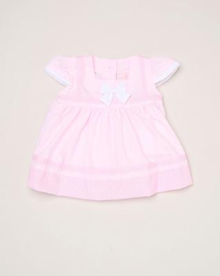 Rock a bye boutique H12801NB * RBH12801-A Bow Dress Set (0-9 months)