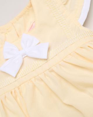 Rock a bye boutique H12801NB * RBH12801-A Bow Dress Set (0-9 months)