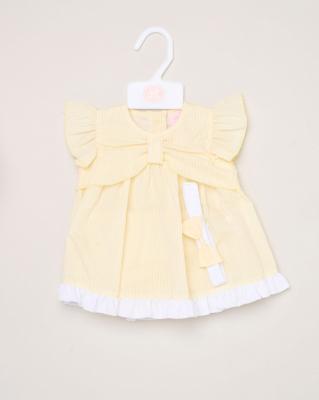 Rock a bye boutique H12803INF * RBH12803-B Stripe and bow  Dress Set (9-24 months)