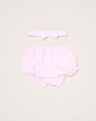 Rock a bye boutique H12804NB * RBH12804-A Double Bows Dress Set (0-9 months)