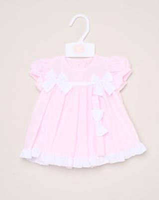 Rock a bye boutique H12804INF * RBH12804-B Double Bows Dress Set (9-24 months)