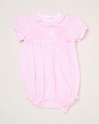 Rock a bye boutique H12810NB * RBH12810 Daisy Smocked Romper (0-9 months)