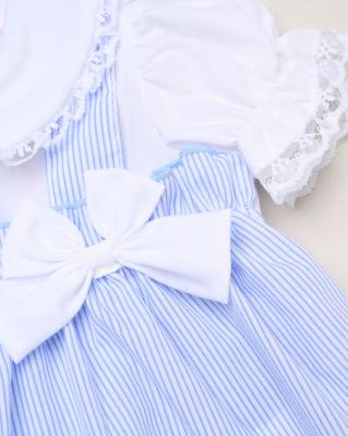 Rock a bye boutique H12815NB * RBH12815-A Striped Double Bows Dress Set (0-9 months)