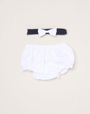 Rock a bye boutique H12816NB * RBH12816-A Sailor BowDress Set (0-9 months)