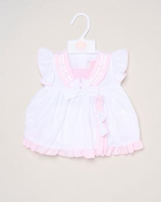 Rock a bye boutique H12816INF * RBH12816-B Sailor Bow Dress Set (9-24 months)