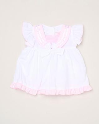 Rock a bye boutique H12816INF * RBH12816-B Sailor Bow Dress Set (9-24 months)