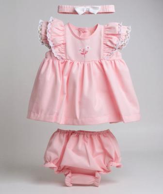 Rock a bye boutique H12819INF * RBH12819-B Floral and Lace Dress Set (9-24 months)
