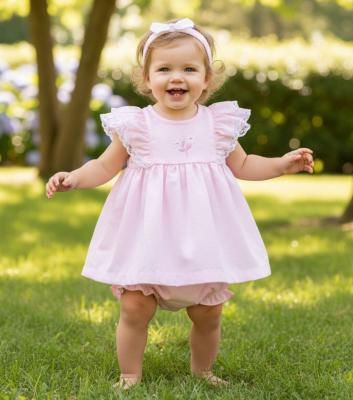 RBH12819B  Floral & Lace Dress , pants and headband  (9-24 months)